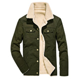 MORUANCLE New Winter Men's Warm Cargo Jackets Fleece Lined Coats For Male Outwear Wear Casaco Masculino Plus Size M-4XL