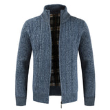 Jacket Men  2018 Autumn  Winter Cardigan Outerwear  Fashion Stand Collar Solid Men's Jacket Coat chaqueta hombre 18SEP28