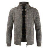 Jacket Men  2018 Autumn  Winter Cardigan Outerwear  Fashion Stand Collar Solid Men's Jacket Coat chaqueta hombre 18SEP28