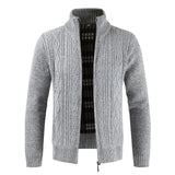 Jacket Men  2018 Autumn  Winter Cardigan Outerwear  Fashion Stand Collar Solid Men's Jacket Coat chaqueta hombre 18SEP28