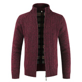 Jacket Men  2018 Autumn  Winter Cardigan Outerwear  Fashion Stand Collar Solid Men's Jacket Coat chaqueta hombre 18SEP28