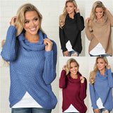 Women sweater knitted Long Sleeve o neck Solid girl Sweater Pullover Tops Blouse Shirt pullovers winter women clothing