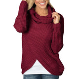 Women sweater knitted Long Sleeve o neck Solid girl Sweater Pullover Tops Blouse Shirt pullovers winter women clothing