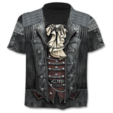 Casual  3D printing  summer short-sleeved O-neck T-shirt