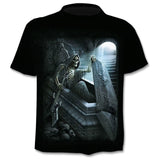 Casual  3D printing  summer short-sleeved O-neck T-shirt