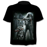 Casual  3D printing  summer short-sleeved O-neck T-shirt