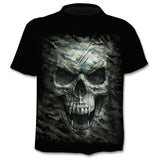 Casual  3D printing  summer short-sleeved O-neck T-shirt