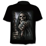 Casual  3D printing  summer short-sleeved O-neck T-shirt