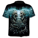 Casual  3D printing  summer short-sleeved O-neck T-shirt