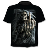 Casual  3D printing  summer short-sleeved O-neck T-shirt
