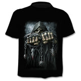 Casual  3D printing  summer short-sleeved O-neck T-shirt