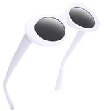 RTBOFY  Retro Oval Mod Thick Frame Clout Goggles Kurt Cobain Sunglasses