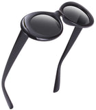RTBOFY  Retro Oval Mod Thick Frame Clout Goggles Kurt Cobain Sunglasses