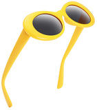 RTBOFY  Retro Oval Mod Thick Frame Clout Goggles Kurt Cobain Sunglasses