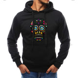 Men Simple Pullover Print Hoodie