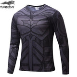 High Quality NEW 2019 Marvel Captain America 2 costume Super Hero jersey T shirt Men USA cosplay clothing long sleeves