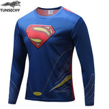 High Quality NEW 2019 Marvel Captain America 2 costume Super Hero jersey T shirt Men USA cosplay clothing long sleeves