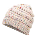 Ponytail Beanie Hat Winter Skullies Beanies Warm Caps Female Knitted Stylish Hats For Ladies Fashion