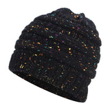 Ponytail Beanie Hat Winter Skullies Beanies Warm Caps Female Knitted Stylish Hats For Ladies Fashion
