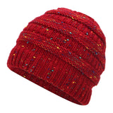 Ponytail Beanie Hat Winter Skullies Beanies Warm Caps Female Knitted Stylish Hats For Ladies Fashion