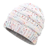 Ponytail Beanie Hat Winter Skullies Beanies Warm Caps Female Knitted Stylish Hats For Ladies Fashion