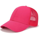 fashion women men ponytail baseball cap