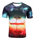 Summer Style Print Short sleeved T shirt