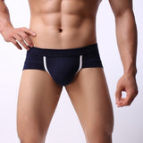 Mens Sexy Cotton Boxer Briefs Shorts Soft Underwear Bulge Pouch Underpants