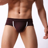 Mens Sexy Cotton Boxer Briefs Shorts Soft Underwear Bulge Pouch Underpants