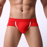 Mens Sexy Cotton Boxer Briefs Shorts Soft Underwear Bulge Pouch Underpants