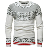 Men Sweater 2018 Fashion Round Neck Pullover Christmas