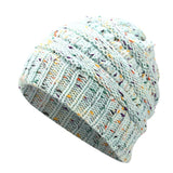 Ponytail Beanie Hat Winter Skullies Beanies Warm Caps Female Knitted Stylish Hats For Ladies Fashion