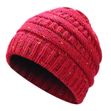 Ponytail Beanie Hat Winter Skullies Beanies Warm Caps Female Knitted Stylish Hats For Ladies Fashion