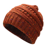 Ponytail Beanie Hat Winter Skullies Beanies Warm Caps Female Knitted Stylish Hats For Ladies Fashion