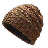 Ponytail Beanie Hat Winter Skullies Beanies Warm Caps Female Knitted Stylish Hats For Ladies Fashion