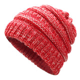 Ponytail Beanie Hat Winter Skullies Beanies Warm Caps Female Knitted Stylish Hats For Ladies Fashion