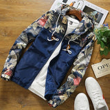 2018 Autumn Men Slim splice Jackets Fashion men's Jacket Tops Casual Coat Outwear male Casual coat 4XL