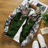 2018 Autumn Men Slim splice Jackets Fashion men's Jacket Tops Casual Coat Outwear male Casual coat 4XL