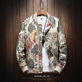 2018 Autumn New Japanese Embroidery Men Jacket Coat Man Hip Hop Streetwear Men Jacket Coat Bomber Jacket Men Clothes