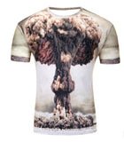 3d Whirlpool Print Funny Summer Top Hip Hop Street wear T-Shirt