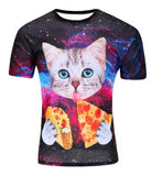 3d Whirlpool Print Funny Summer Top Hip Hop Street wear T-Shirt