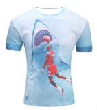3d Whirlpool Print Funny Summer Top Hip Hop Street wear T-Shirt