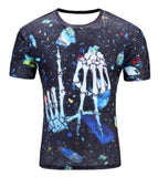 3d Whirlpool Print Funny Summer Top Hip Hop Street wear T-Shirt