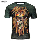 3d Whirlpool Print Funny Summer Top Hip Hop Street wear T-Shirt