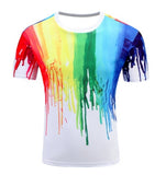 3d Whirlpool Print Funny Summer Top Hip Hop Street wear T-Shirt