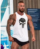 Skull Bodybuilding Stringer Tank Tops men