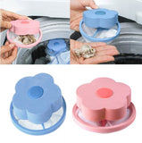 Washing Machine Lint Filter Laundry Bag Mesh Hair Catcher Floating Pocket Ball Pink, Blue