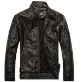 Dropshipping New arrive brand motorcycle leather jacket men men's leather jackets jaqueta de couro masculina mens leather coats