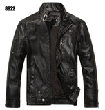 Dropshipping New arrive brand motorcycle leather jacket men men's leather jackets jaqueta de couro masculina mens leather coats