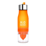 Xmas Gift 650ml Infuser Water Bottle plastic Fruit infusion Kids Drink Outdoor Sports bottle Juice lemon Portable Kettle